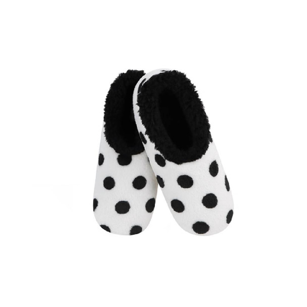Ladies Snoozies - B&W Polka Dots