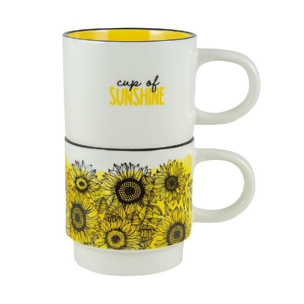 2 Piece Ceramic Mug Set - Cup of Sunshine