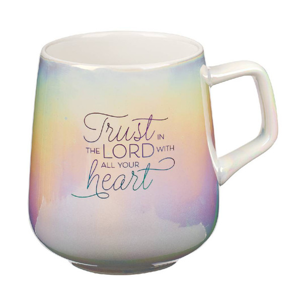 Pearl Ombre Ceramic Mug - Trust in the Lord