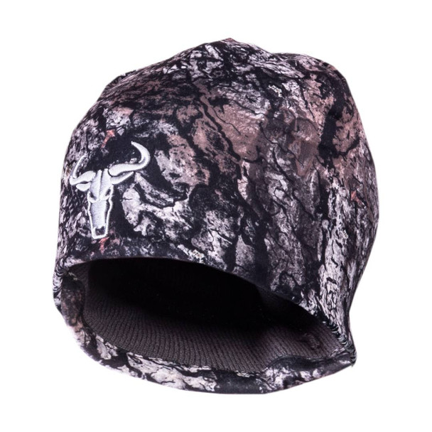 Skull Interlock Beanie - Bark/Charcoal