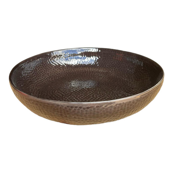 Ceramic Bowl - Charcoal, Snakeskin Pattern