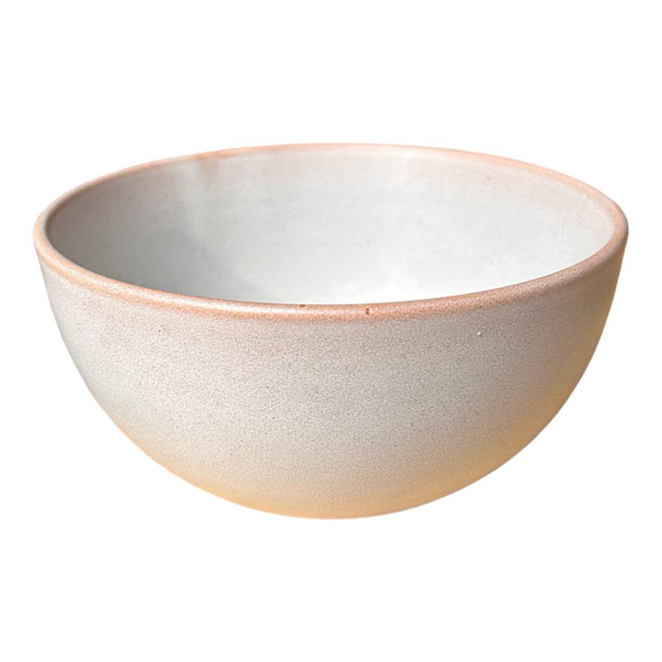 Ceramic Bowl - Cloudy White, Speckled