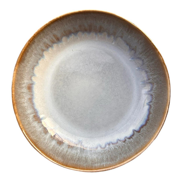 Ceramic Bowl - Grey, Water Design