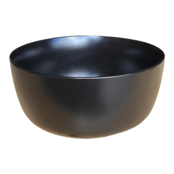 Ceramic Bowl 14.5W5.7H - Glossy Black