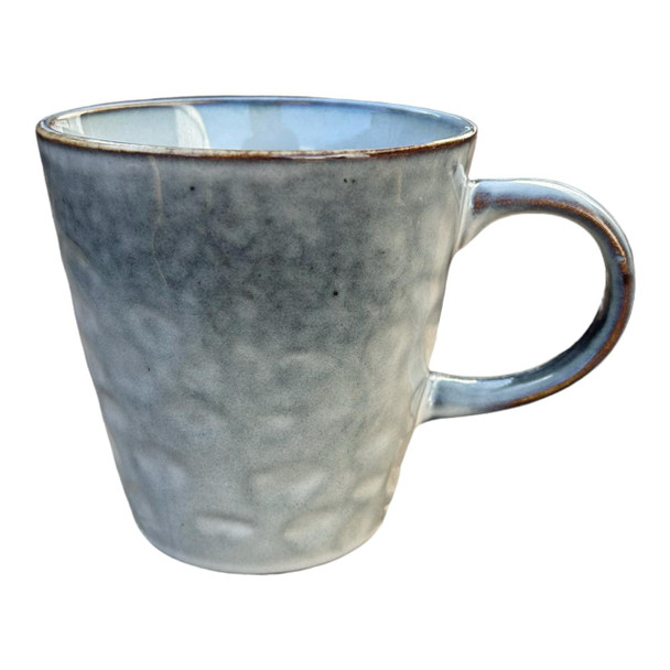 Ceramic Mug - Grey, Cloudy, White Speckle