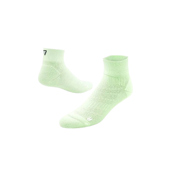 Lime Running Quarter Socks