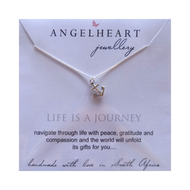 Anchor on Silver Chain Necklace