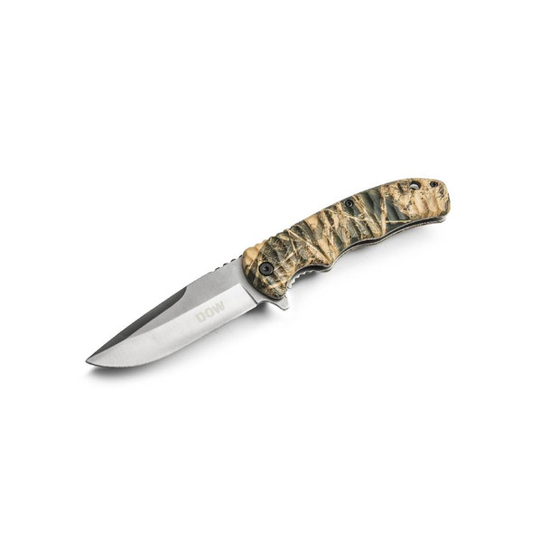 Knife Satin Blade with Camo Handle