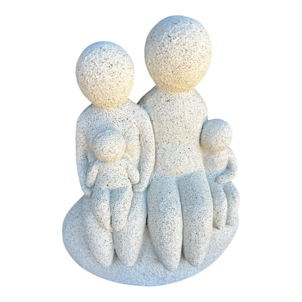 White Speckled Family Of Four