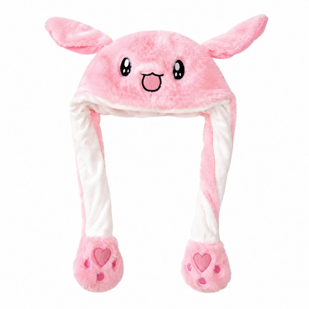 Pink Rabbit Squeeze Hat