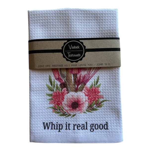 Single Printed Dishcloth - Whip It Real Good
