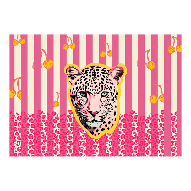 Disposable Placemat - Pink Leopard
