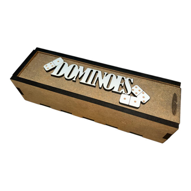 Wooden Box Game - Dominoes
