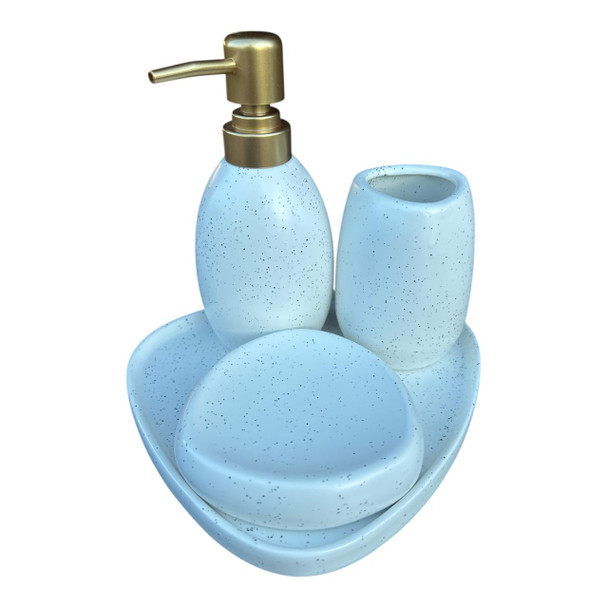 Wash Up Set - Speckled White 4 Piece Set