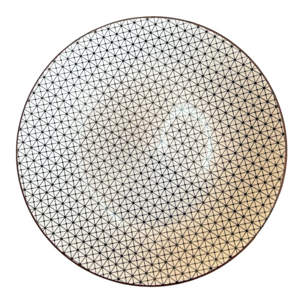 Ceramic Side Plate - Black Triangles