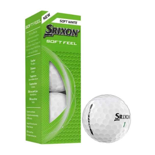 Srixon Soft Feel Soft White / Pack of 3