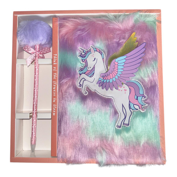 Notebook Giftset - Unicorn, Faded Rainbow Fluff