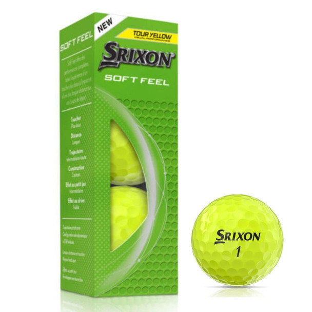 Srixon Soft Feel Tour Yellow / Pack of 3