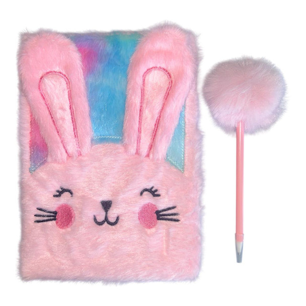 Notebook Giftset - Pink Long Ear Bunny