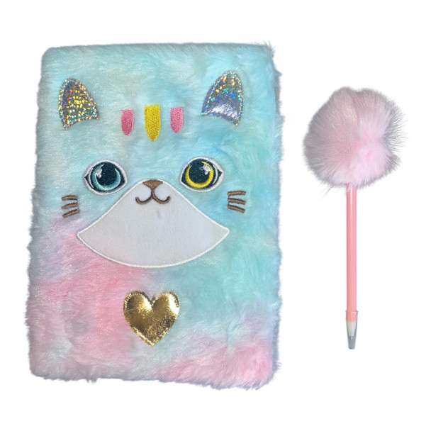 Notebook Giftset - Rainbow Fluff Cat