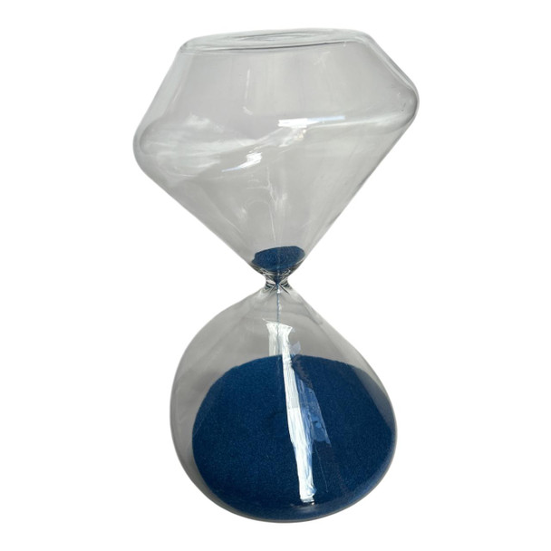 Glass Sand Clock - Butterfly, Blue Sand