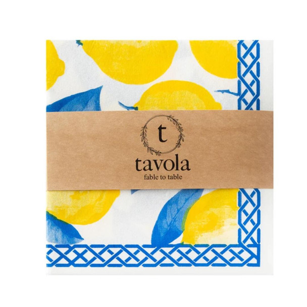 Tavola Lemon Bio Napkins Pack of 25