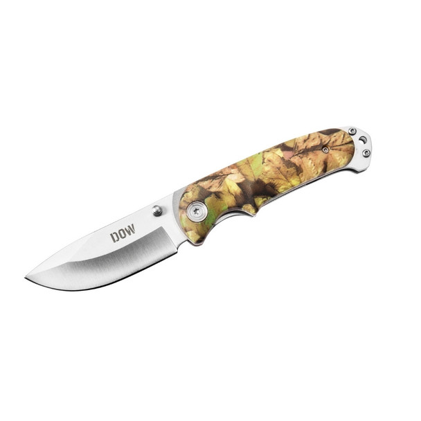 Camo Handle Knife Satin Blade 10.16cm
