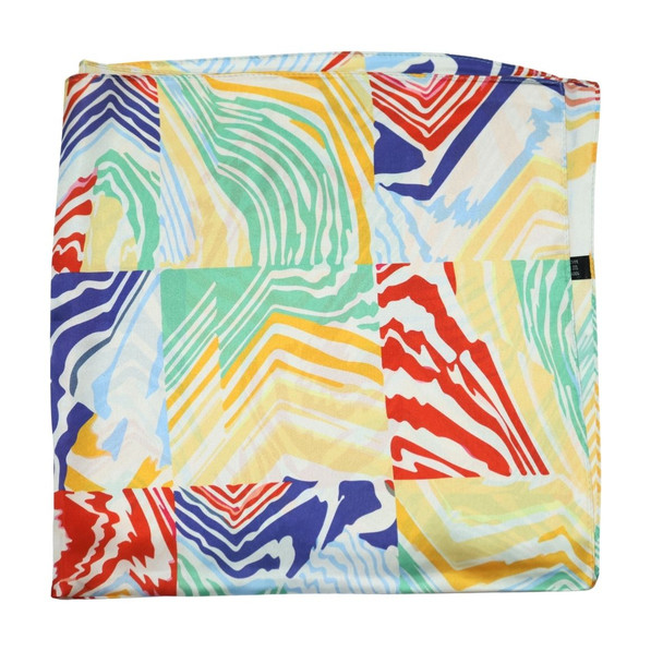 Abstract Patchwork Square Scarf