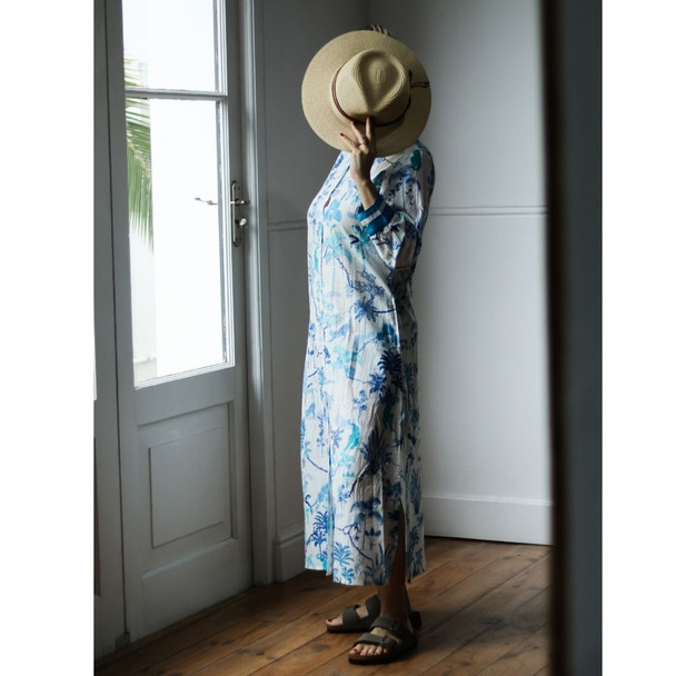 Danica Shirt Dress / Blue Delft