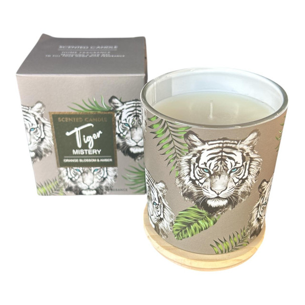 Wildlife Scented Candle - Tigers, Orange Blossom And Amber