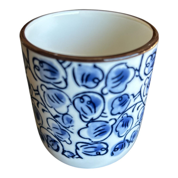 Blue Flowers Ceramic Tea Mug