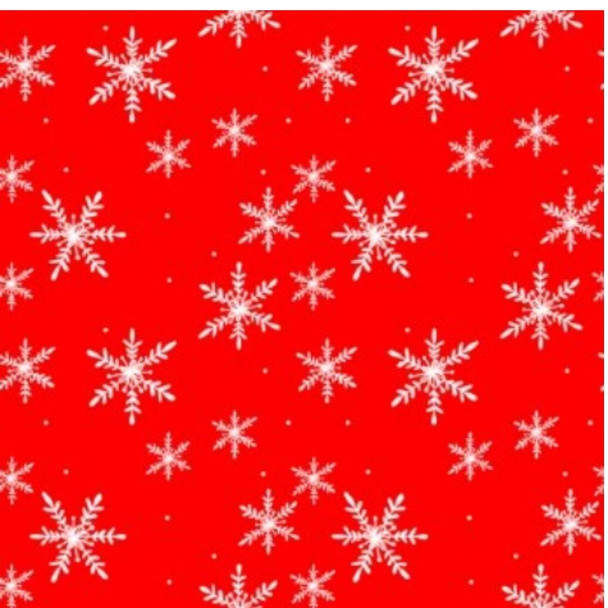 Serviette - Snöflingör Red