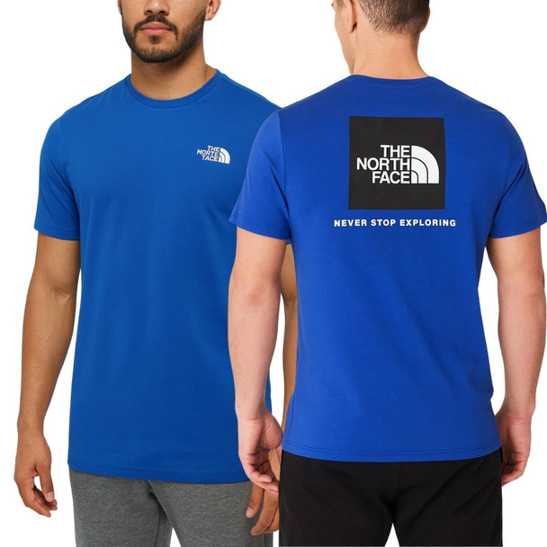 Men's S/S Box NSE Tee / TNF Blue & Black