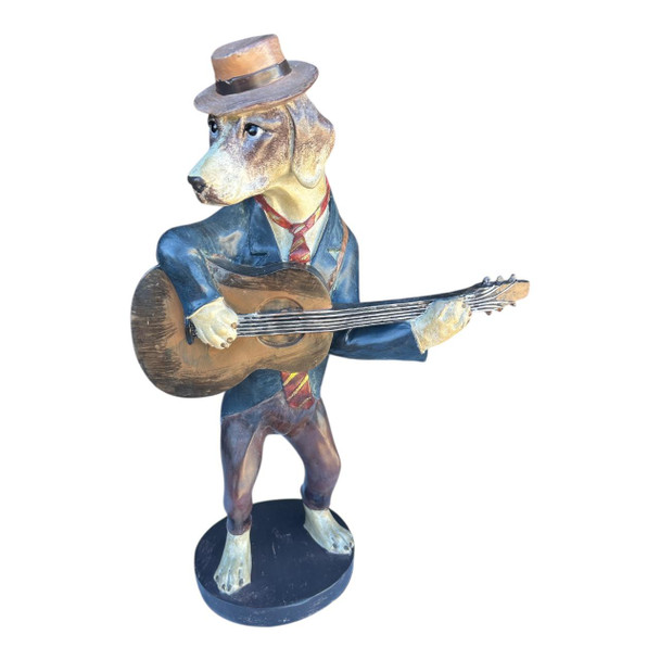 Dachshund Playing Guitar