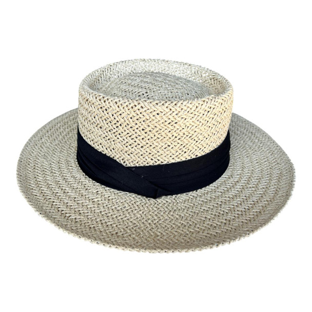Sand Weaved Hat - Black Band