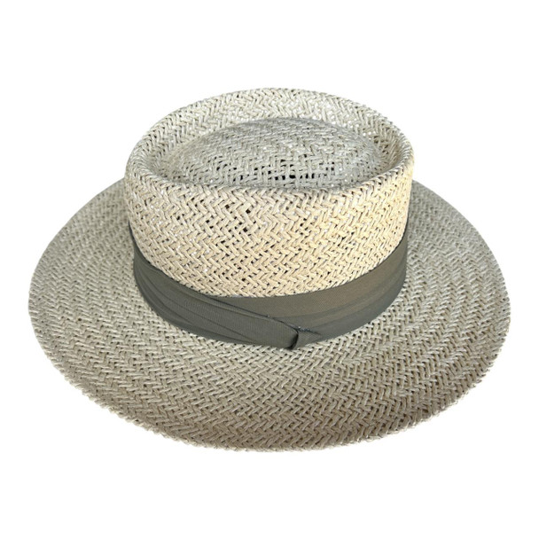 Sand Weaved Hat - Army Green Band