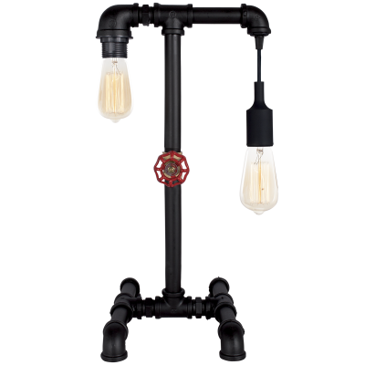 Table and Floor Metal Black Lamp