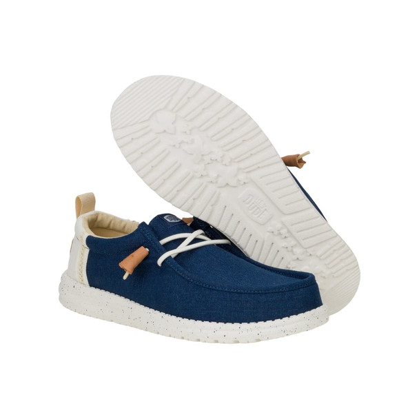 Wally Summer Linen Sargasso Blue / White