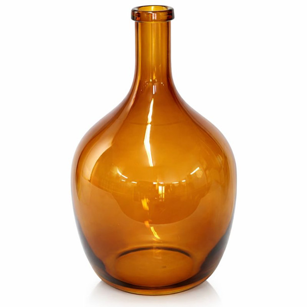 Amber Bottle Vase / 40x24cm