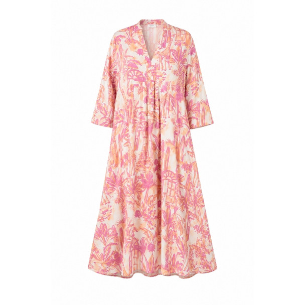 Front Pleat Dress / Blush Garden