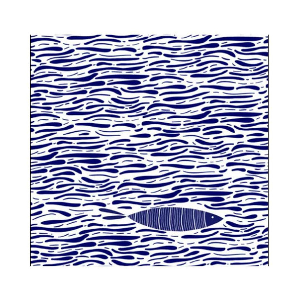 Serviette - Ocean Surface (33x33cm)