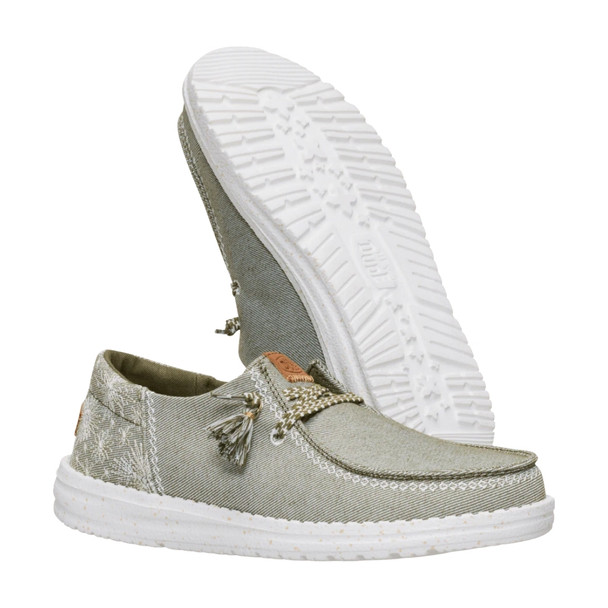 Women's Wendy Funky Embroidered Floral / Olive