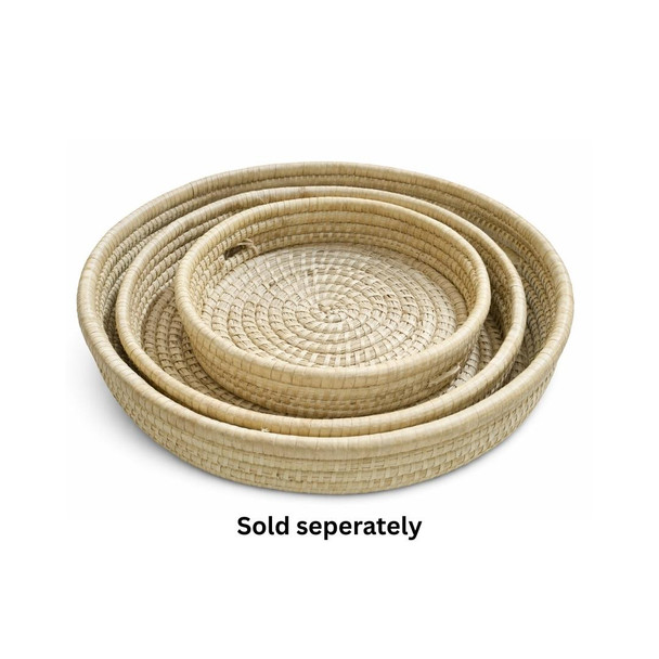 Natural Woven Round Trays