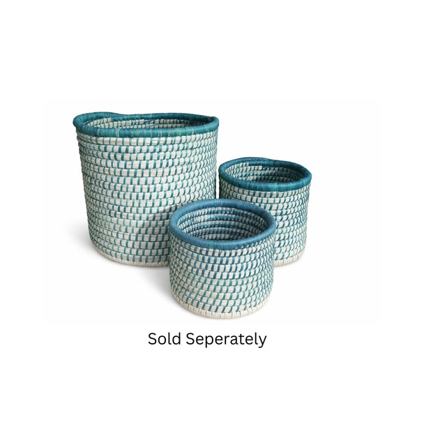 Green Woven Planter Basket