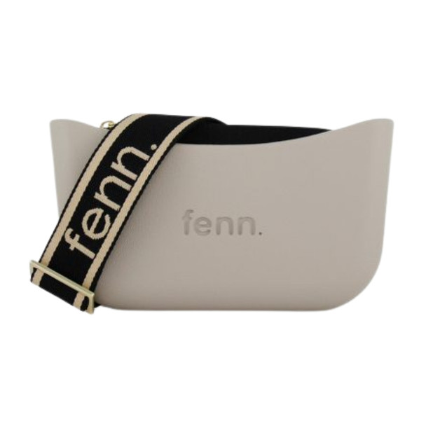 Classic Collection / Black & Beige Logo Strap / Mushroom