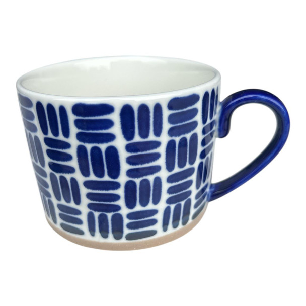 Blue Dashes Ceramic Mug 6h9wcm