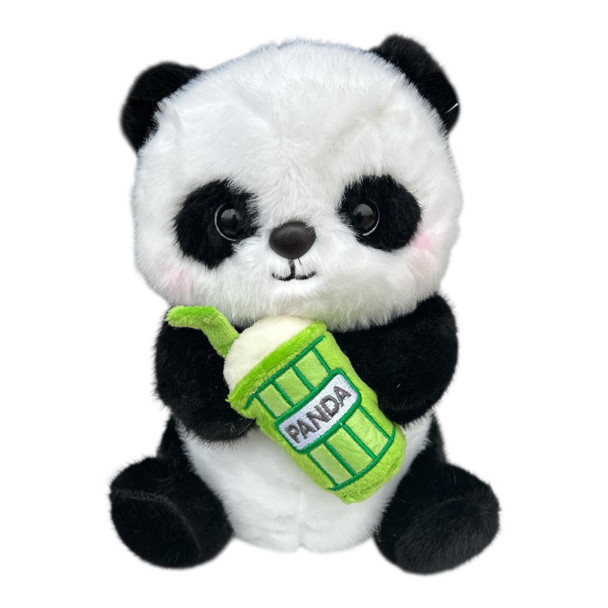 Panda Drinking Bamboo Water Soft Toy 24cm
