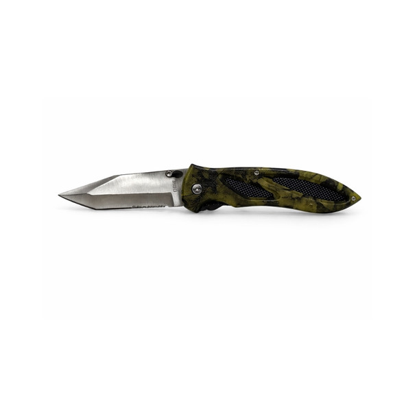 Real Leaf Camo Satin Blade Knife 10cm