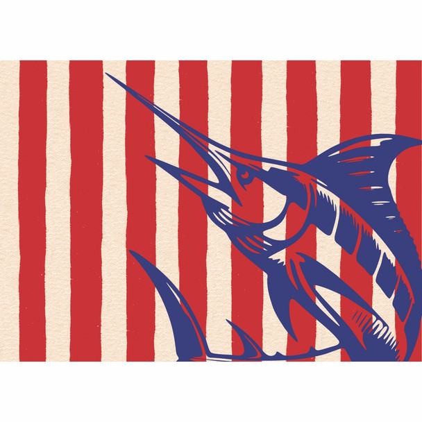 Disposable Placemats - Blue Marlin