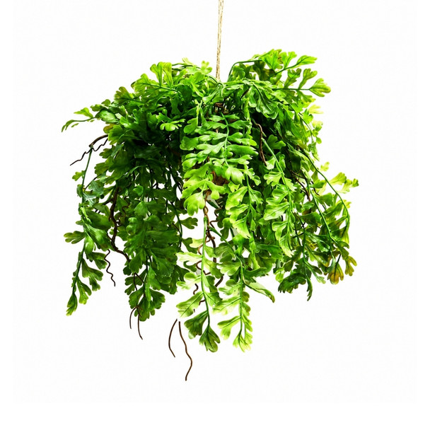 Artificial Hanging Paladin Fern in Coconut Ball